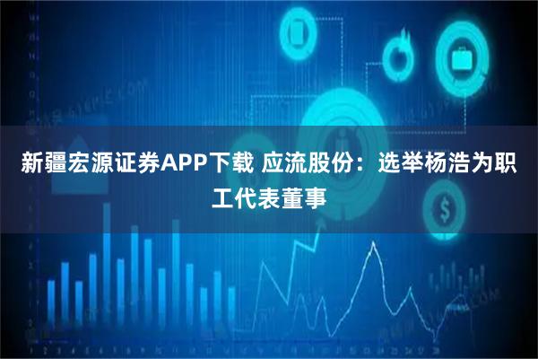 新疆宏源证券APP下载 应流股份：选举杨浩为职工代表董事